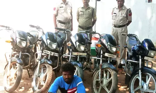 रायगढ़ न्यूज़: बाइक चोरी में रायगढ़ पुलिस को मिली सफलता, 5 बाइक के साथ चोर गिरफ्तार…..