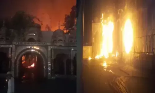 Gwalior Fire News: AC में धमाका! ग्वालियर के मशहूर मैरिज गार्डन में लगी आग, 300 लोग आग की चपेट में