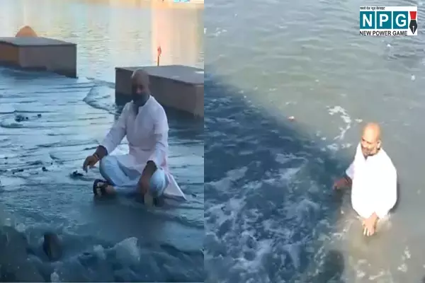 Mahesh Parmar: विधायक का अनोखा प्रदर्शन: नाले के पानी में नहाते नजर आये कांग्रेस प्रत्याशी महेश परमार, शिप्रा नदी में फैली गंदगी को लेकर प्रदर्शन