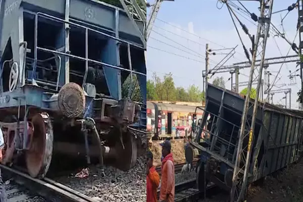 Khandwa News: खंडवा में बिना इंजन के दौड़ी मालगाड़ी, पांच डिब्बे पटरी से उतरे, कई ट्रेनें प्रभावित