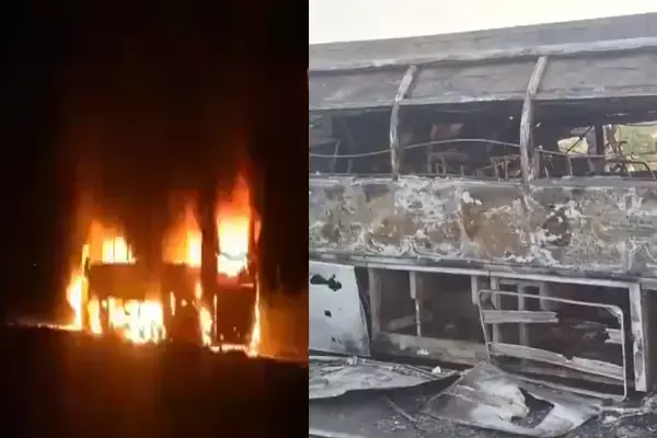 Palnadu Accident News: आंध्र प्रदेश के पालनाडु में 6 लोगों की जलकर मौत, 32 बुरी तरह घायल, बस और लॉरी की टक्कर से हुआ हादसा