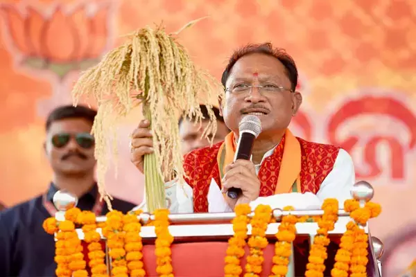 CM Vishnudeo in Odisha: ओडिशा में CM विष्णुदेव बोले: भाजपा सरकार बनते ही किसानों से खरीदेंगे 3100 रूपये में धान, माता-बहनों को मिलेगा 50 हजार का एकमुश्त वाउचर