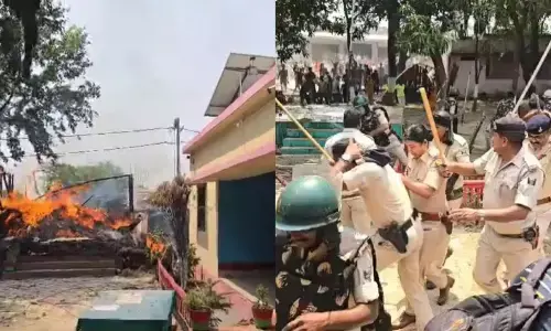 Bihar Crime News Hindi: लॉकअप में जीजा-साली ने किया सुसाइड, ग्रामीणों ने थाने में लगाई आग, VIDEO आया सामने