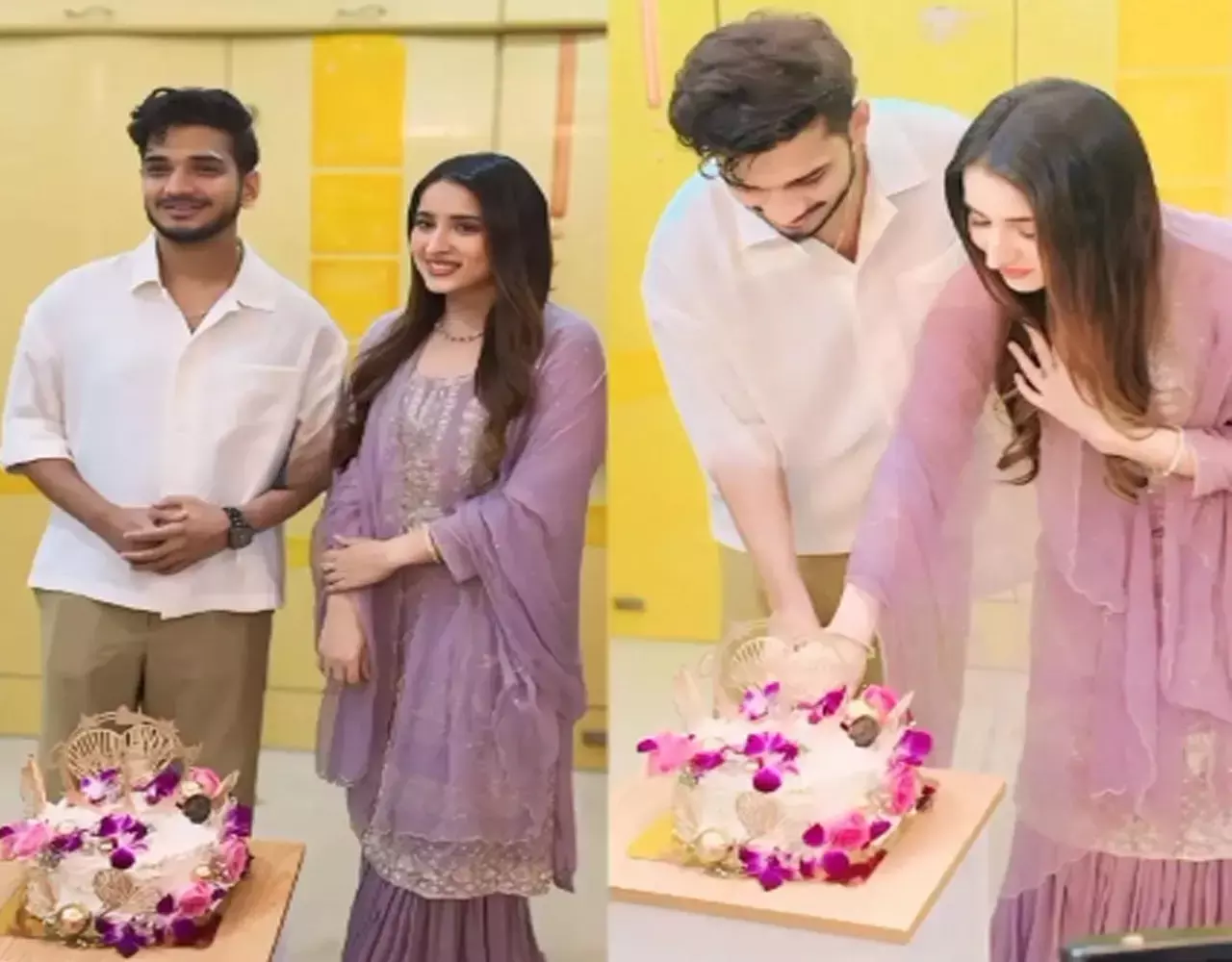 Munawar-Mahjabeen First Photos: न‍िकाह के बाद नई दुल्हन संग मुनव्वर की पहली फोटो हुई लीक, पत्नी के साथ केक काटते दिखे कॉमेडियन, देखिए...
