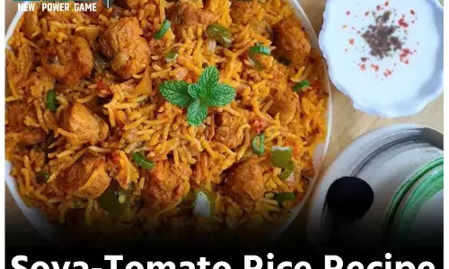 Soya-Tomato Rice Recipe:  सोया-टमाटर राइस यानि रेस्टोरेंट की बिरयानी जैसा स्वाद घर पर मिले बड़ी आसानी से,पेट भर कर खाइए-खिलाइए, दिन को खास बनाइए