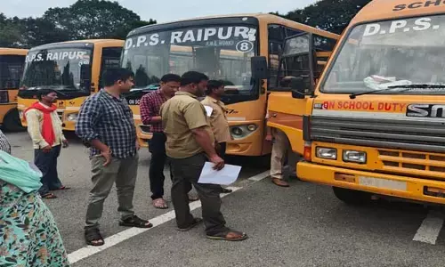 Raipur News: जांच में बच्‍चों की बसें फेल: 500 से ज्‍यादा बसों की जांच में अनफिट मिली 86 स्‍कूल बसें, खामिया जल्‍द दूर करने के निर्देश