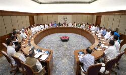 मोदी कैबिनेट की बैठक की तस्‍वीर