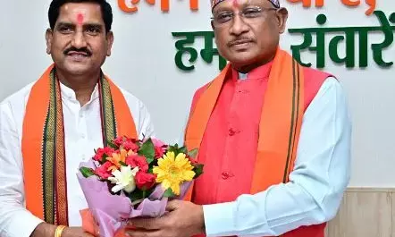 CG-मुख्यमंत्री विष्णुदेव ने केंद्रीय राज्यमंत्री तोखन साहू ने की मुलाकात...