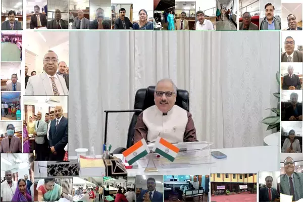 National Lok Adalat: नेशनल लोक अदालत में पक्षकारों से चीफ जस्टिस ने किया सीधा संवाद: रमेश सिन्‍हा ने वर्चुअल से किया किया 23 जिलों का निरीक्षण