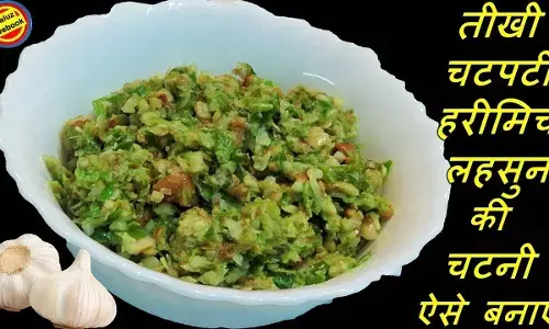 Hari Chatani Recipe : बारिश में बनाए चटपटी हरी मिर्च और लहसुन की चटनी, Read Recipe