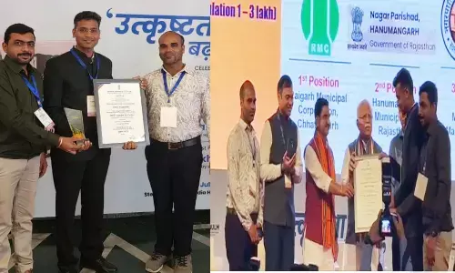 एक से तीन लाख आबादी वाले शहरों में रायगढ़ रहा सर्वश्रेष्ठ, दिल्ली में निगम कमिश्नर चंद्रवंशी हुए स्पार्क अवार्ड से सम्मानित...