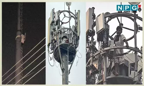CG: Video गजब का चोर! पुलिस पकड़ने पहुंची तो चढ़ गया 100 फीट के टाॅवर पर, पुलिस से बोला, कूदकर दे दूंगा जान...