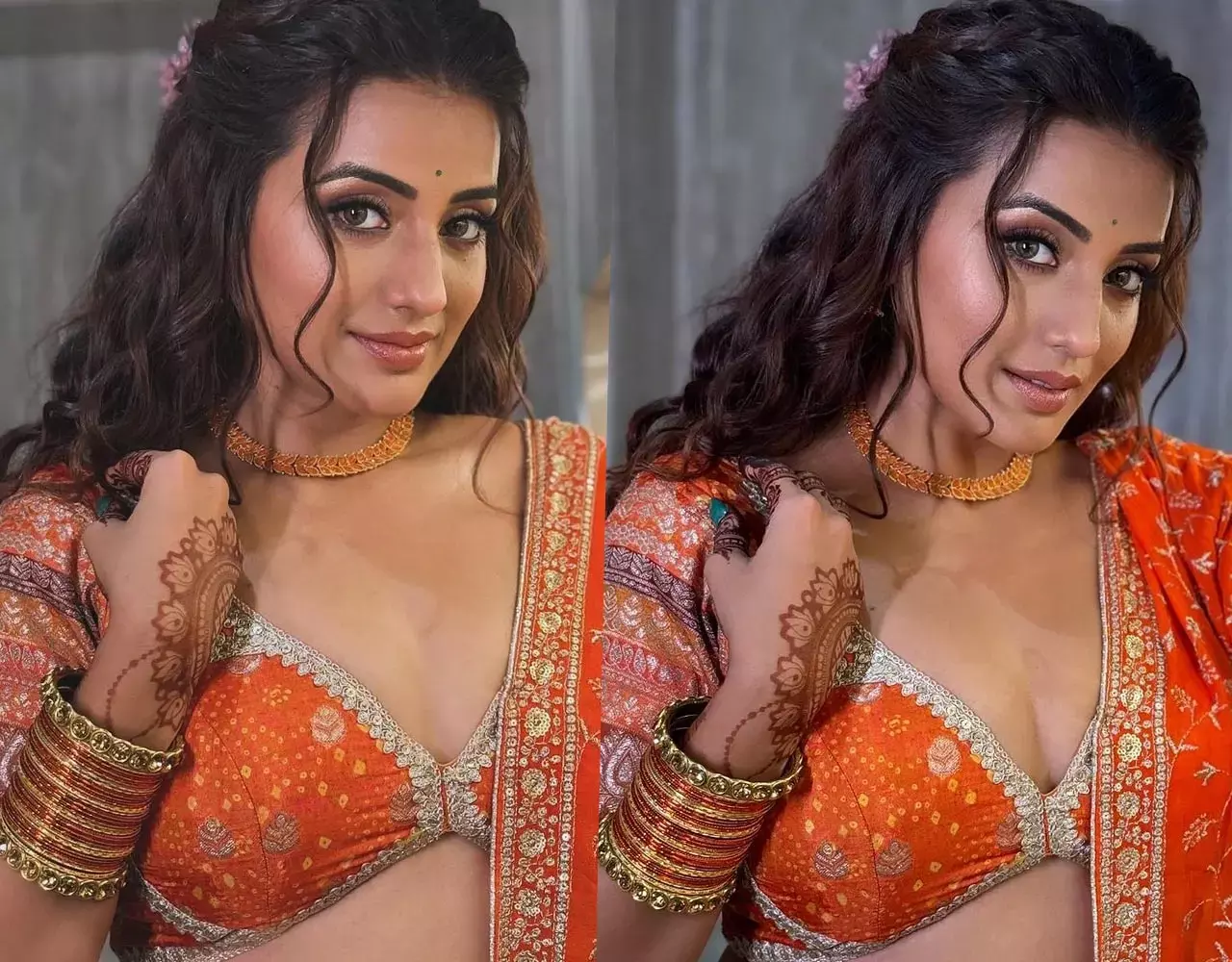 Akshara Singh Bold Photos: ऑरेंज ड्रेस में अक्षरा सिंह ने दिखाई ऐसी बोल्ड लुक, तस्वीरें देख आपकी हार्ट बीट हो जाएंगी तेज...