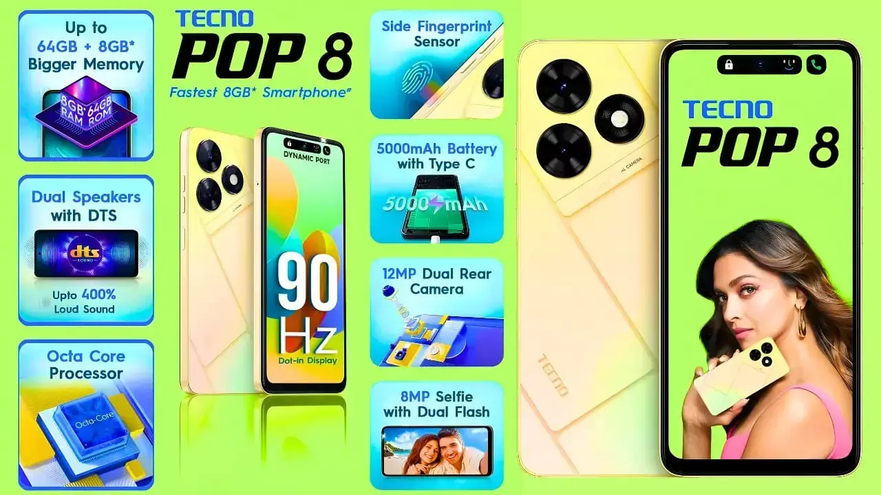 Tecno Pop 8: 6 हजार से कम में 8GB रैम और धांसू फीचर्स, ग्रेट फ्रीडम फेस्टिवल सेल 2024 में कीमत और भी कम!...