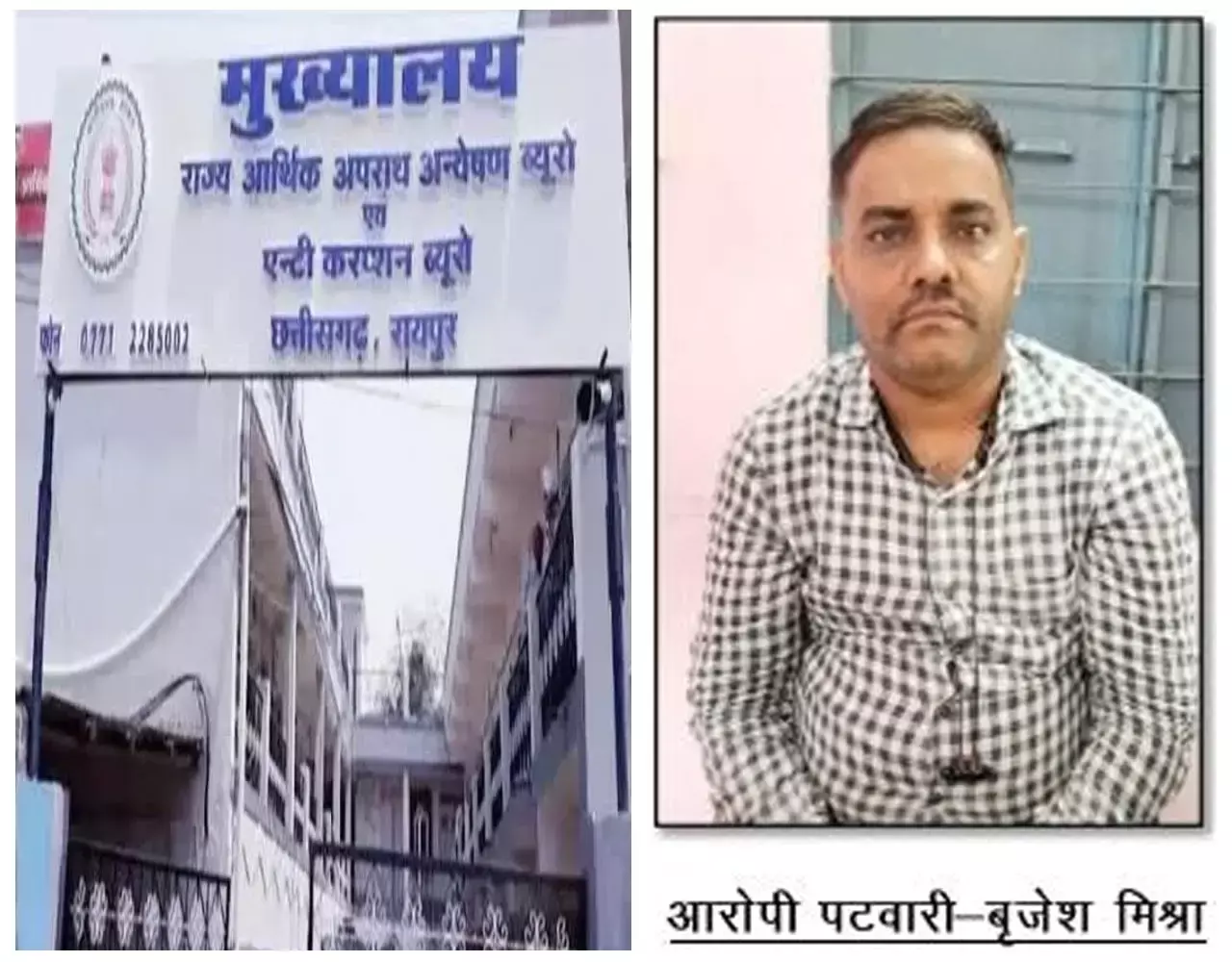 CG Bribery Patwari Arrested: जमीन का काम कराने के एवज में मांगी 30 हजार की रिश्वत, 10 हजार नगदी लेते एसीबी ने पकड़ा...