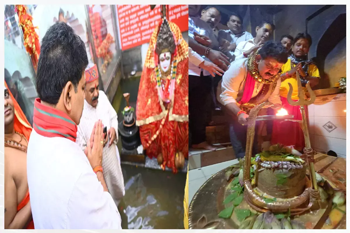 CG News: उपमुख्यमंत्री विजय शर्मा ने नर्मदा मैय्या और जलेश्वर महादेव मंदिर में की पूजा-अर्चना...
