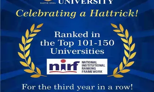 Kalinga University: कलिंगा विश्वविद्यालय ने लगातार तीसरी बार एनआईआरएफ रैंकिंग में उत्कृष्ट प्रदर्शन किया...