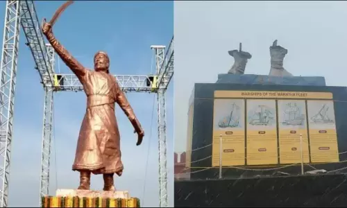 Chhatrapati Shivaji Maharaj Statue Collapse: शिवाजी महाराज की 35 फीट ऊंची प्रतिमा ढही, 8 महीने पहले पीएम मोदी ने किया था अनावरण