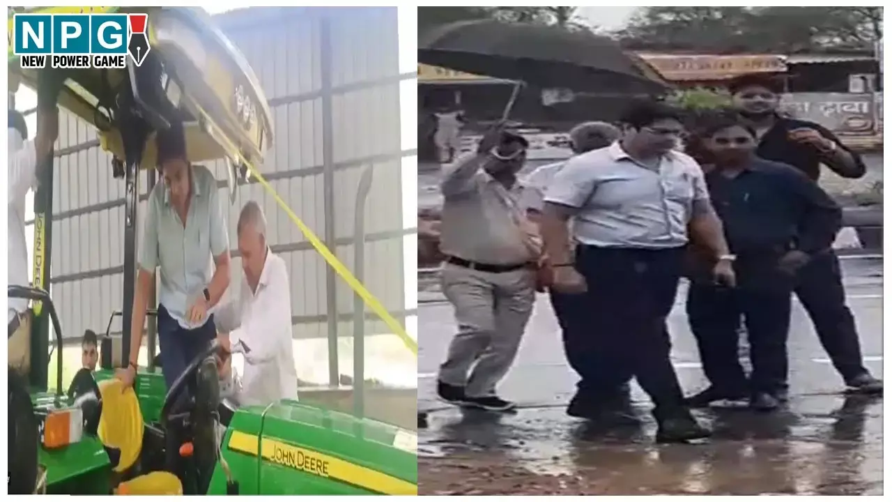 Agra DM viral video: भरे पानी में फंस गए डीएम साहब, ले जाने के लिए बुलाना पड़ा ट्रैक्टर...वीडियो हो रही वायरल