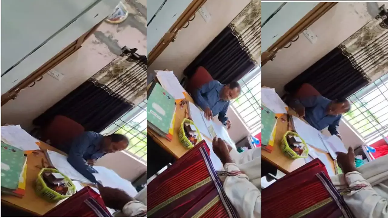 Mungeli News: रिश्वत मांगते हुए तहसीलदार के क्लर्क का वीडियो वायरल, कलेक्टर से शिकायत...