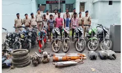 Balodabazar News: मोटरसाकिल चोर गिरोह का खुलासा, 5 चोर पकड़ाये, 10 बाइक बरामद...