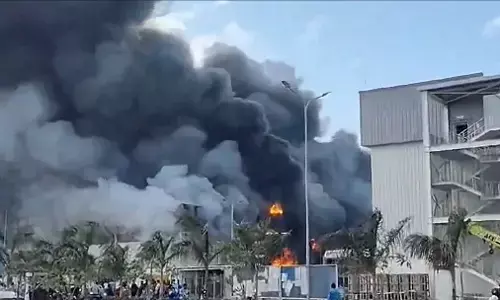 Tata Electronics Factory Fire: तमिलनाडु के होसूर में टाटा इलेक्ट्रॉनिक्स की यूनिट में लगी भीषण आग, जान-माल का बड़ा नुकसान