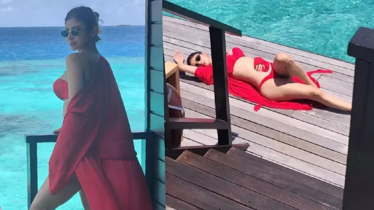 Mouni Roy Bold Photos: मालदीव में मौनी रॉय ने ढाया कहर, रेड बिकिनी में दिखाई ऐसी अंदाज, फोटो देख फैंस हुए घायल...