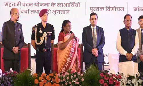 Presidents visit to Chhattisgarh: राष्ट्रपति मुर्मु ने जार की महतारी वंदन योजना की 9वीं किश्त: हितग्राहियों ने किया सीधा संवाद