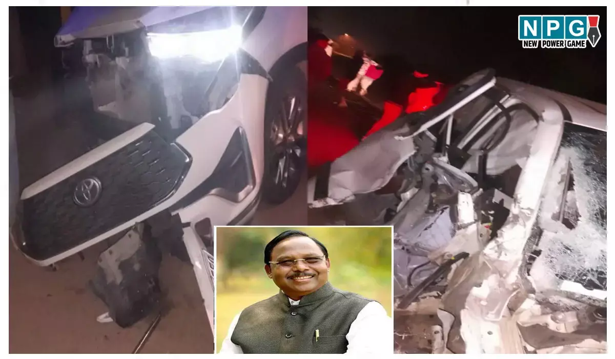 मंत्री का एक्सीडेंट, हाथ-पैर और सिर में आई चोट, रायपुर के लिए किया गया रेफर...