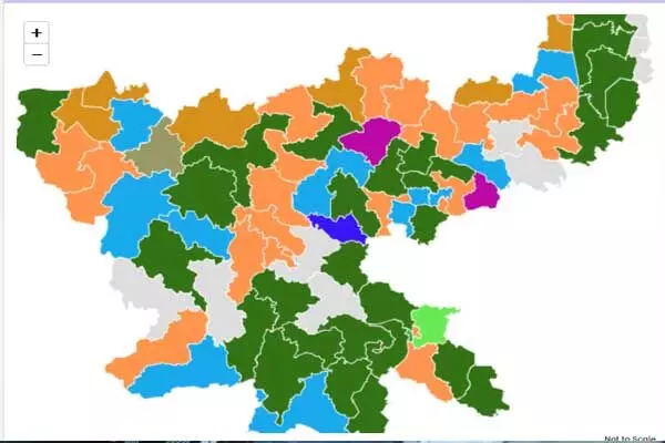 झारखंड मुक्ति मोर्चा - झामुमो  28  भारतीय जनता... ... Jharkhand Election Result 2024 LIVE: LIVE: झारखंड विधानसभा चुनाव 2024 मतगणना: शुरू हो चुकी है वोटों की गिनती, देखिये पल-पल का अपडेट