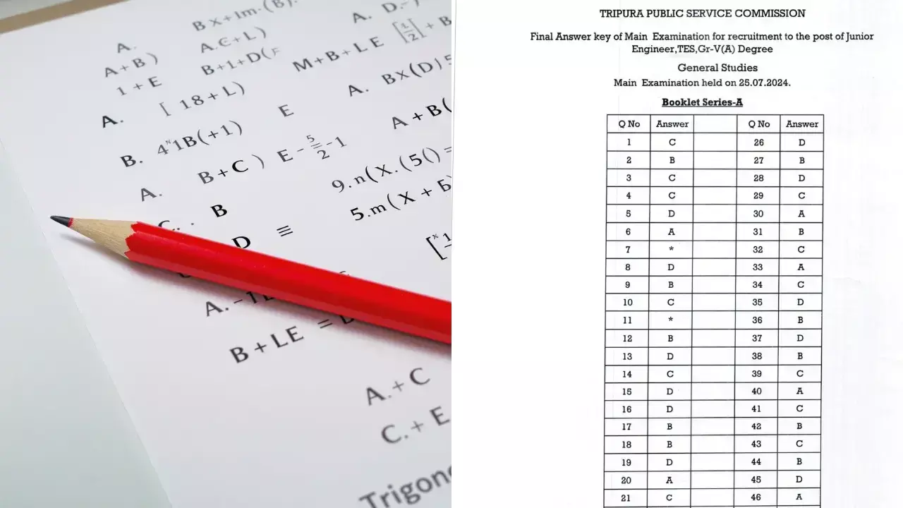 TPSC JE Mains Final Answer Key 2024 की हुई जारी, यहां से करें डायरेक्ट Final Answer Key PDF डाउनलोड TPSC JE Mains Final Answer Key 2024 की हुई जारी, यहां से करें डायरेक्ट Final Answer Key PDF डाउनलोड