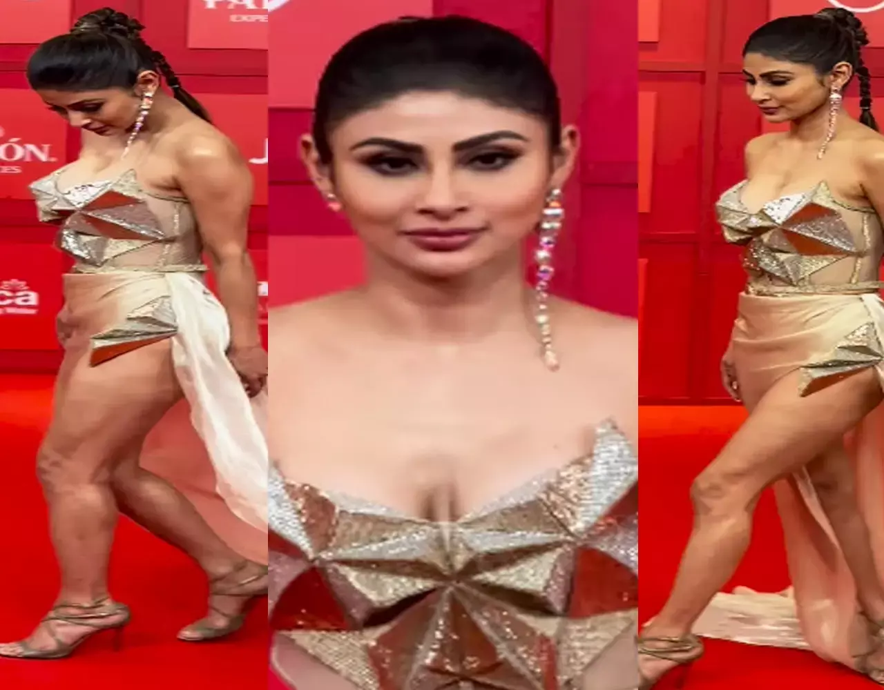 Mouni Roy Oops Moment: ऊप्स मोमेंट का शिकार हुई मौनी रॉय, बार-बार खिसकने लगा ब्लाउज, वायरल VIDEO देख लोग बोले- खुद को..