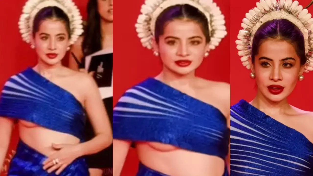 Urfi Javed Oops Moment: इवेंट में ऊप्स मोमेंट का शिकार हुईं उर्फी जावेद! कैमरे के सामने बदन से खिसका ब्लाउज, VIDEO वायरल...