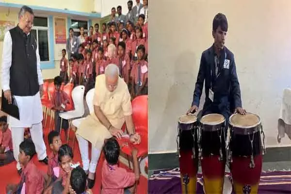 Chhattisgarh News: पीएम मोदी ने दंतेवाड़ा में दृष्टिबाधित अंजन को दिया था हौसला: आज अंजन खुद गीत लिखता है कंपोज करता है और गाता भी है