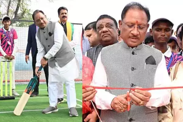 Janjgir-Champa: मुख्यमंत्री विष्णु देव साय ने किया स्पोर्ट्स कॉम्प्लेक्स का शुभारंभ