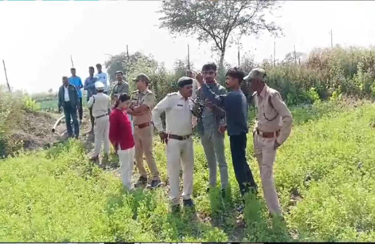 Bemetra News: खेत पार करते दिखा बाघ, ग्रामीणों ने पेड़ पर चढ़कर बचाई जान, ड्रोन से तलाशी