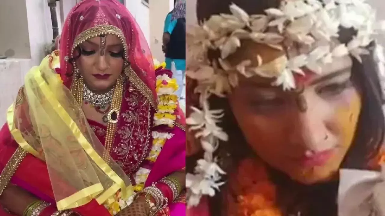 Vrindavan Nurse Marriage: वृंदावन आई नर्स ने की अनोखी शादी, दूल्हे को देख टूट पड़े लोग, बन गई चर्चा का विषय... Vrindavan Nurse Marriage: वृंदावन आई नर्स ने की अनोखी शादी, दूल्हे को देख टूट पड़े लोग, बन गई चर्चा का विषय...