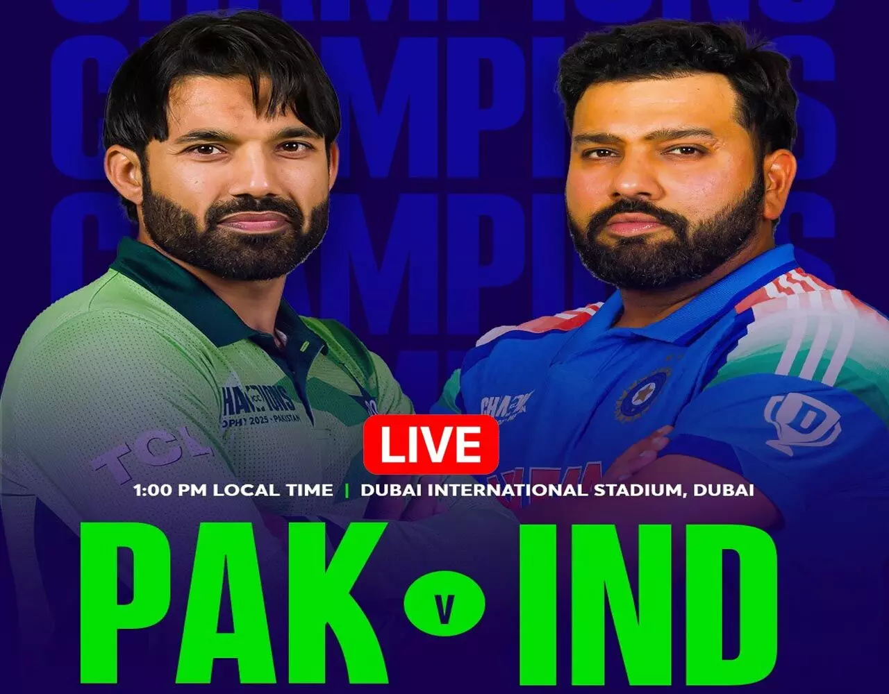 IND vs PAK Champions Trophy 2025: कुछ देर में शुरू होने वाली है भारत vs पाकिस्तान का मुकाबला, यहां देखिए फ्री में लाइव स्कोर... IND vs PAK Champions Trophy 2025: कुछ देर में शुरू होने वाली है भारत vs पाकिस्तान का मुकाबला, यहां देखिए फ्री में लाइव स्कोर...