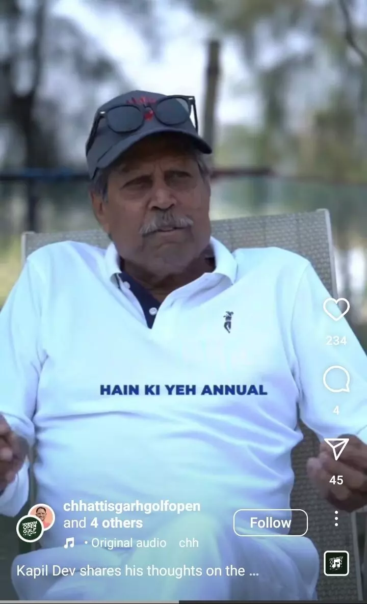पूर्व दिग्गज क्रिकेटर कपिल देव ने छत्तीसगढ़ गोल्फ कोर्स की तारीफ की, बोले-रायपुर गोल्फ का डेस्टिनेशन बनेगा... पूर्व दिग्गज क्रिकेटर कपिल देव ने छत्तीसगढ़ गोल्फ कोर्स की तारीफ की, बोले-रायपुर गोल्फ का डेस्टिनेशन बनेगा...
