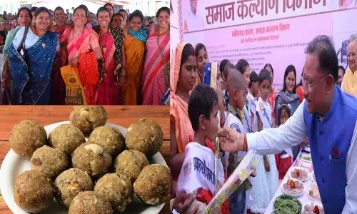 पोषण की अभिनव पहलः छत्तीसगढ़ में महिलाओं के आत्मनिर्भरता के साथ स्वास्थ्य पर भी फोकस, गर्भवती माताओं को मिल रहा पौष्टिक मोदक लड्डू