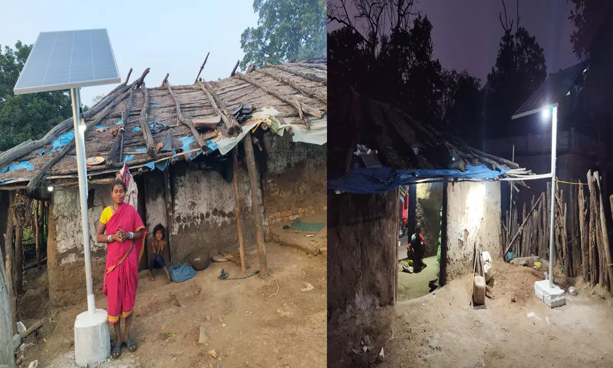 छत्तीसगढ़ में सौर ऊर्जा से रोशन हुए 25 बैगा परिवारों के आशियाने, प्रधानमंत्री जनमन योजना से बदली जनजातीय गांव की तस्वीर छत्तीसगढ़ में सौर ऊर्जा से रोशन हुए 25 बैगा परिवारों के आशियाने, प्रधानमंत्री जनमन योजना से बदली जनजातीय गांव की तस्वीर