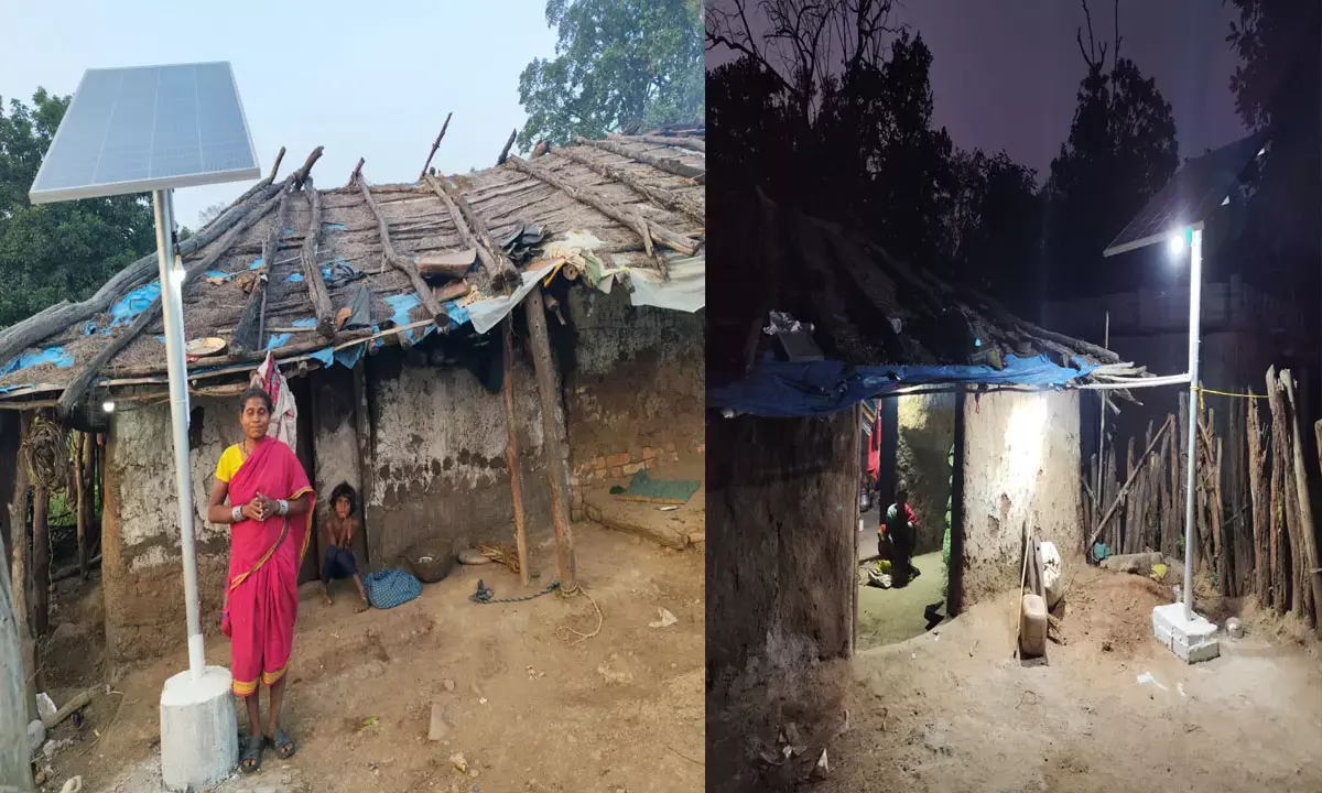 छत्तीसगढ़ में सौर ऊर्जा से रोशन हुए 25 बैगा परिवारों के आशियाने, प्रधानमंत्री जनमन योजना से बदली जनजातीय गांव की तस्वीर छत्तीसगढ़ में सौर ऊर्जा से रोशन हुए 25 बैगा परिवारों के आशियाने, प्रधानमंत्री जनमन योजना से बदली जनजातीय गांव की तस्वीर