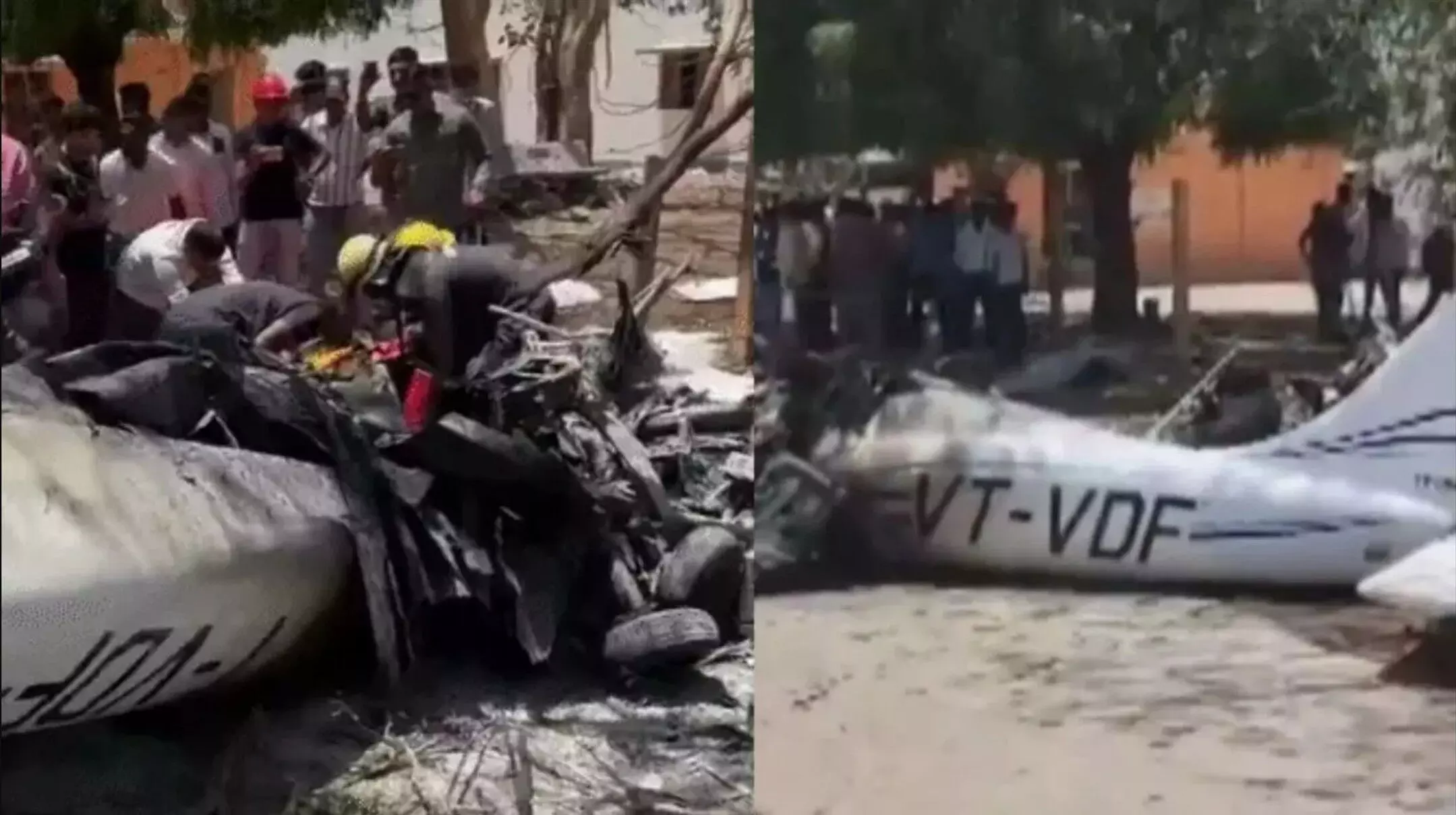 Gujarat Plane Crash: गुजरात के अमरेली में प्लेन क्रैश, विमान उड़ा रहे पायलट की मौत, रिहायशी इलाके में गिरा विमान