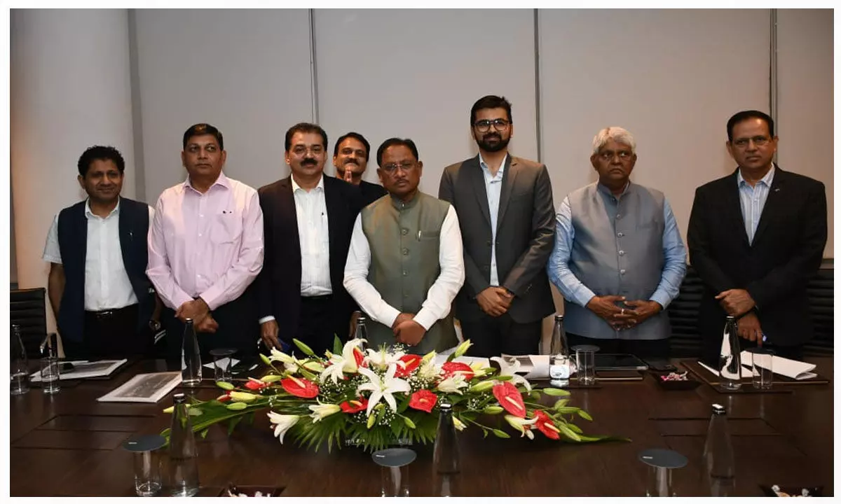 नवा रायपुर में मल्टिस्पेशियलिटी अस्पताल की स्थापना में शाल्वी ग्रुप की रुचि, मुंबई में मुख्यमंत्री साय से की मुलाकात नवा रायपुर में मल्टिस्पेशियलिटी अस्पताल की स्थापना में शाल्वी ग्रुप की रुचि, मुंबई में मुख्यमंत्री साय से की मुलाकात