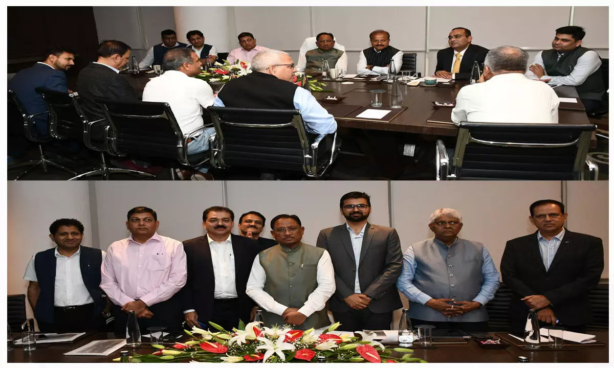 छत्तीसगढ़ बना निवेश का हॉटस्पॉट, मुंबई में छत्तीसगढ़ के मुख्यमंत्री विष्णुदेव साय से उद्योग जगत के दिग्गजों ने की मुलाकात... छत्तीसगढ़ बना निवेश का हॉटस्पॉट, मुंबई में छत्तीसगढ़ के मुख्यमंत्री विष्णुदेव साय से उद्योग जगत के दिग्गजों ने की मुलाकात...