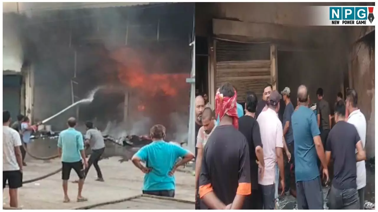 Bilaspur News: ड्राईफ्रूट के दो मंजिला दुकान और गोदाम में लगी आग, लाखों के ड्राईफ्रूट जले...