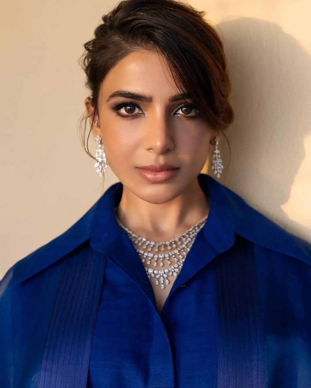 ब्लू कलर की ड्रेस में Samantha Ruth Prabhu ने बिखेरे जलवे, किलर लुक्स पर फिदा हुए फैंस