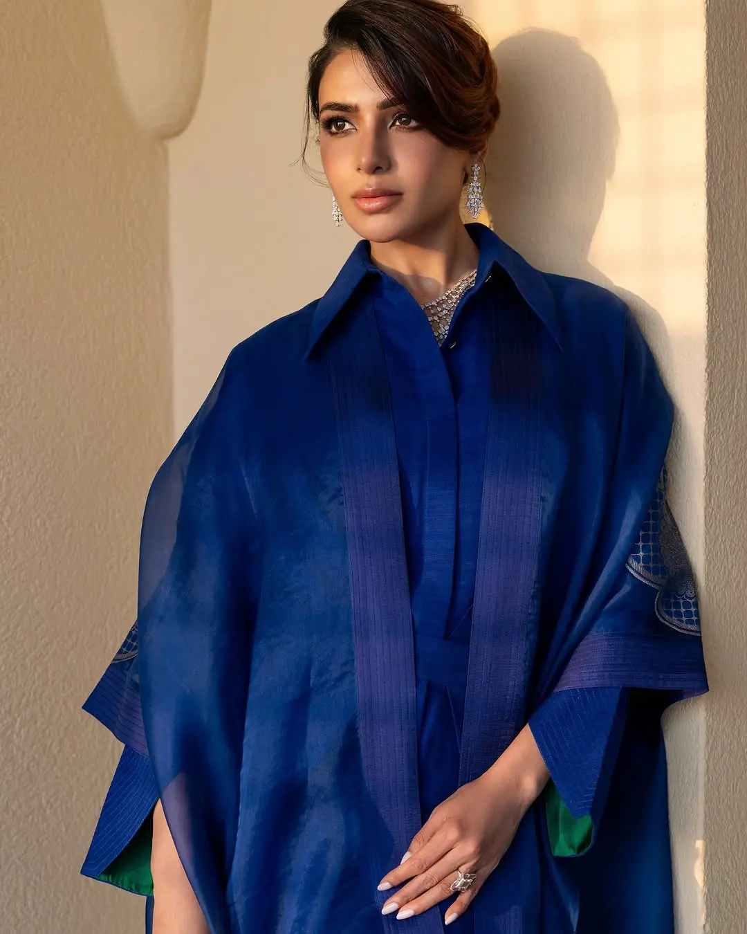 ब्लू कलर की ड्रेस में Samantha Ruth Prabhu ने बिखेरे जलवे, किलर लुक्स पर फिदा हुए फैंस