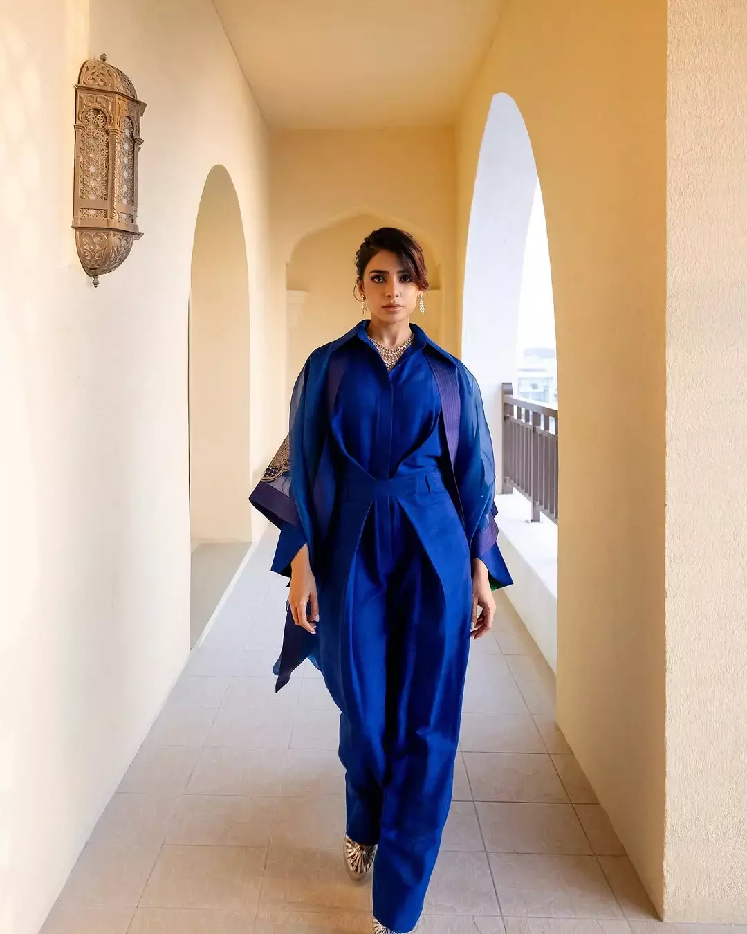 ब्लू कलर की ड्रेस में Samantha Ruth Prabhu ने बिखेरे जलवे, किलर लुक्स पर फिदा हुए फैंस