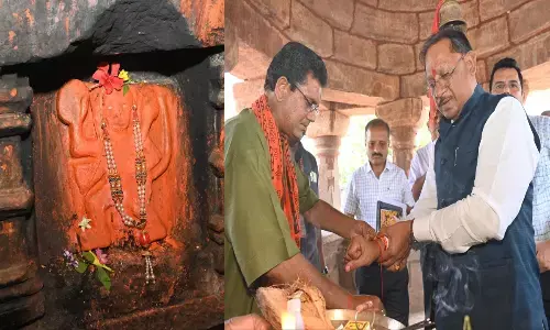 CM Vishnudeo Sai: मुख्यमंत्री ने प्राचीन शिव व हनुमान मंदिर के किए दर्शन, फणिनागवंशी राजाओं द्वारा नागर शैली में निर्मित हैं मंदिर
